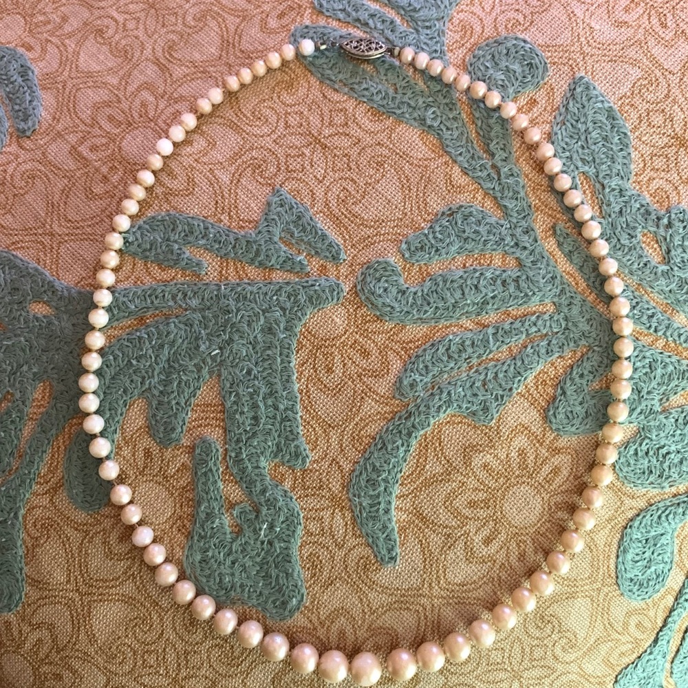 Sale! Depression era antique faux pearl necklace